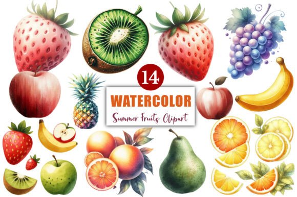 Summer Fruits Clipart