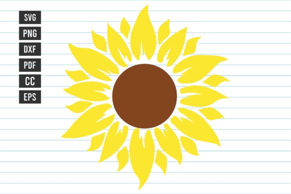 Sunflower Svg Flower Svg Cut Files