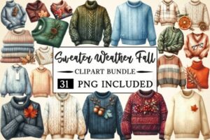 Sweater Weather Fall Clipart