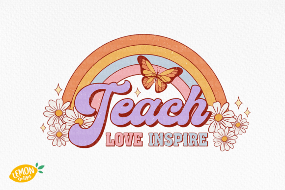 Teacher Flowers PNG Sublimation