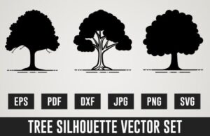 Tree Silhouette Vector Collection Free