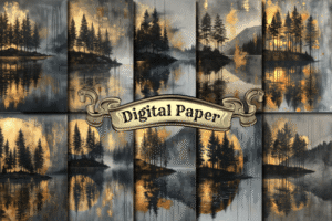 Tree Textures, Scrapbook Paper