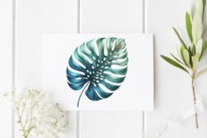 Tropical Leaf Sublimation Clipart Bundle