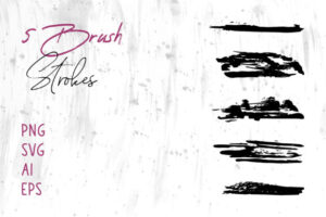 Vector Brush Stroke Collection