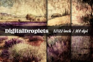 Vintage Lavender Fields | FREEBIE