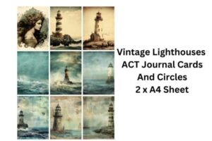 Vintage Lighthouse Journal Cards