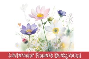 Watercolor Flowers Free Background