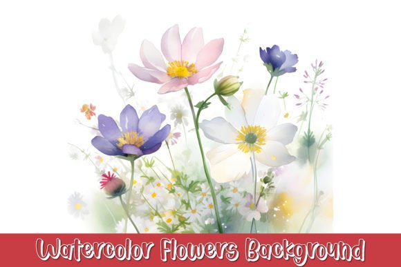 Watercolor Flowers Free Background
