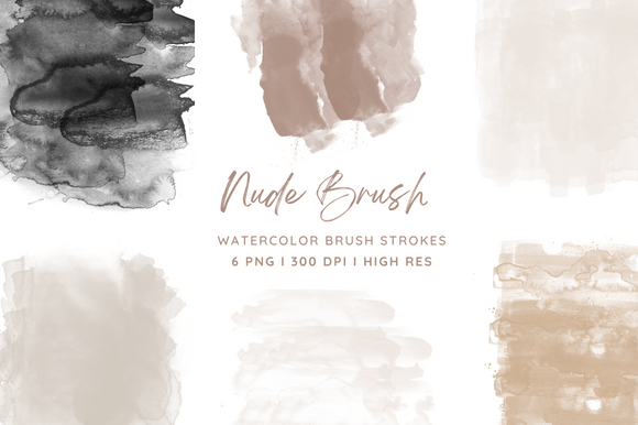 Watercolor Nude Brush PNG