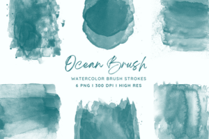 Watercolor Ocean Brush