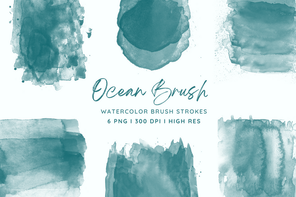 Watercolor Ocean Brush