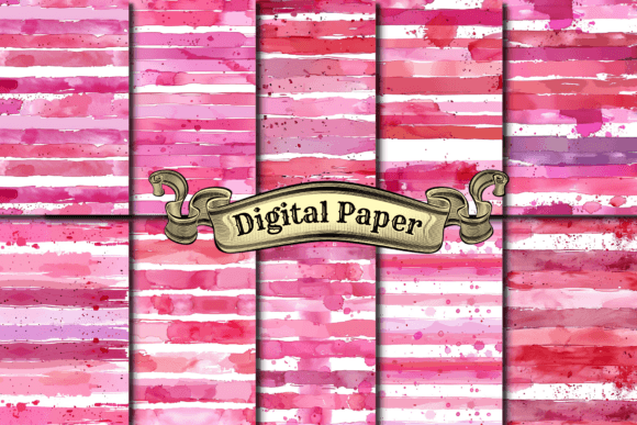 Watercolor Rainbow Digital Papers