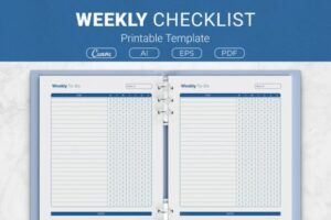 Weekly Checklist Printable Template