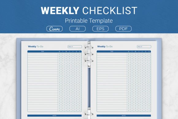 Weekly Checklist Printable Template