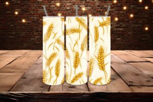 Wheat Sheaves Pattern Digital Papers
