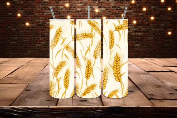 Wheat Sheaves Pattern Digital Papers