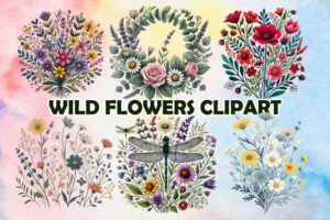 Wild & Free Floral Clipart