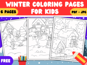 Winter Coloring Pages for Kids