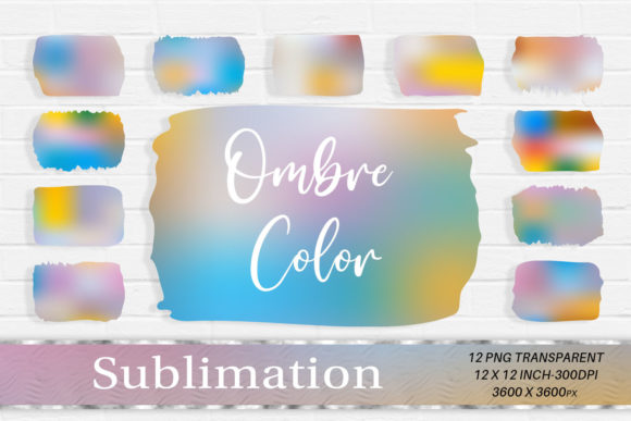 Sublimation Ombre Background