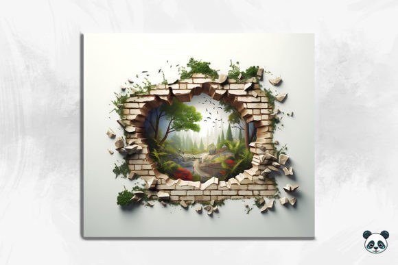 3D Wonderland Cracked Hole Tumbler 3