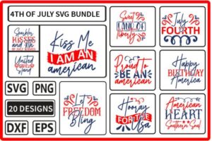 4th of July SVG Free Bundle Vol.12