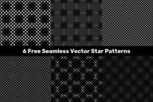 6 Free Seamless Vector Star Patterns