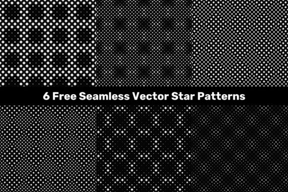 6 Free Seamless Vector Star Patterns