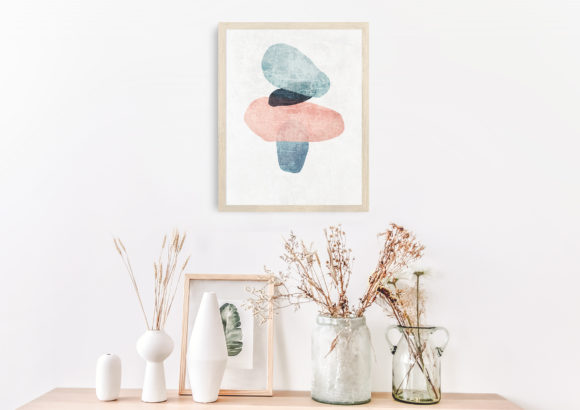 Abstract Shapes Boho Poster Wall Decor