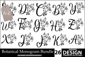 Botanical Monogram Bundle
