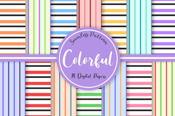 Colorful Stripes Seamless Pattern