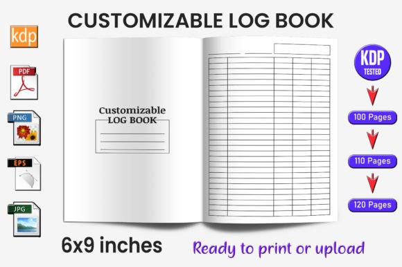 Customizable Log Book | KDP Interior