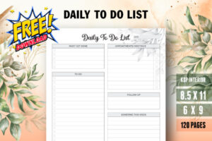 Daily to Do List Planner Journal