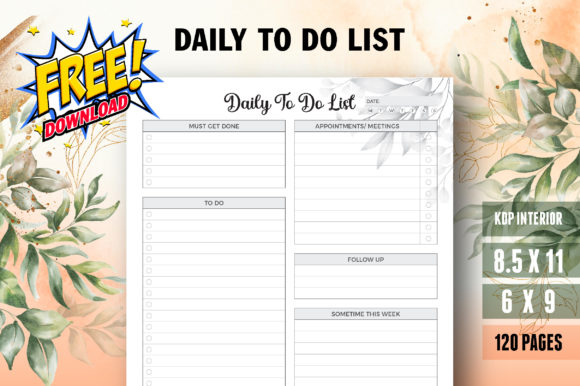Daily to Do List Planner Journal