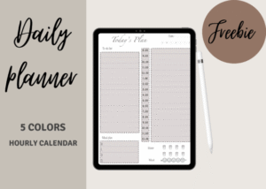 Digital Daily Planner Freebie | 5 Colors
