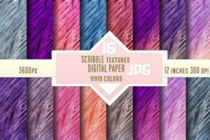 Digital Scribble Pattern Scrapbooking Pa