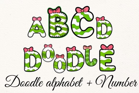 Doodle Alphabet Letters PNG