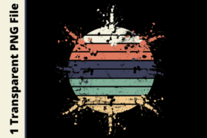 Exploding Retro Sunset -Distressed