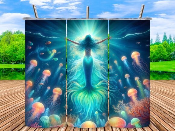 Fantasy Mermaid Tumbler Wrap