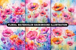 Floral Watercolor Background Image