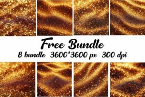 Free Golden Glittering Background Bundle