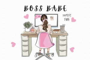 Girl Boss Clipart, Boss Lady Clipart Png