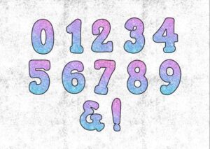 Glitter Alphabet