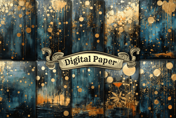 Gold Foil Confetti Digital