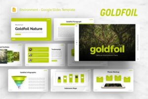 Google Slides Template - Goldfoil