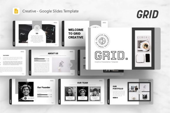 Google Slides Template - Grid