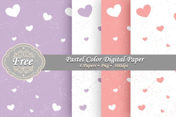 Heart Digital Paper Background