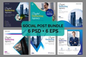 Instagram Post Bundle Social Media Post