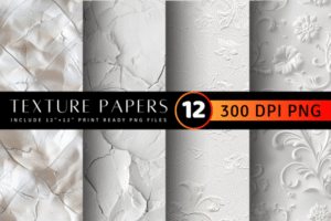Luxury White Texture Digital Paper