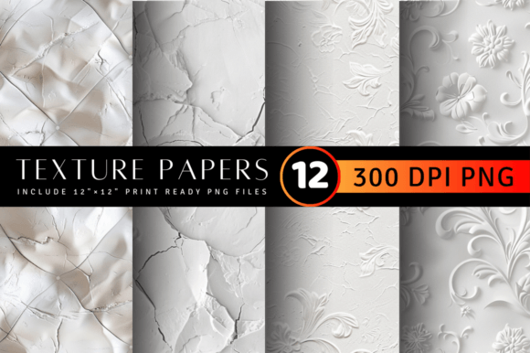 Luxury White Texture Digital Paper