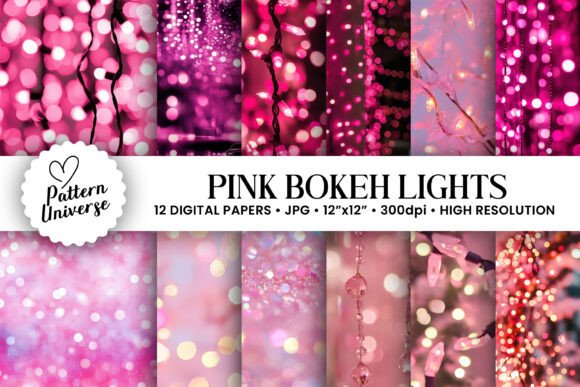 Pink Bokeh Lights Backgrounds